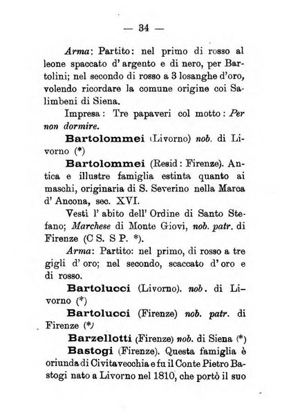 Il libro d'oro della Toscana pubblicazione dell'Ufficio araldico, Archivio genealogico di Firenze