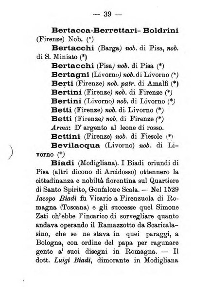 Il libro d'oro della Toscana pubblicazione dell'Ufficio araldico, Archivio genealogico di Firenze