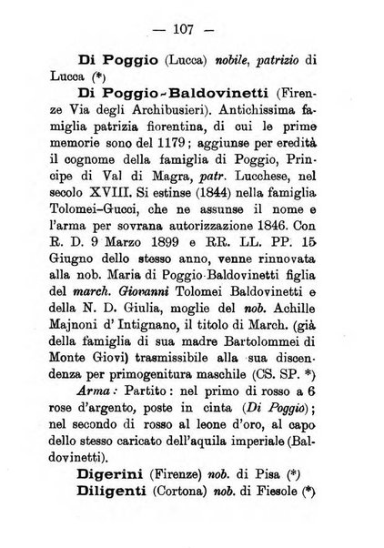 Il libro d'oro della Toscana pubblicazione dell'Ufficio araldico, Archivio genealogico di Firenze