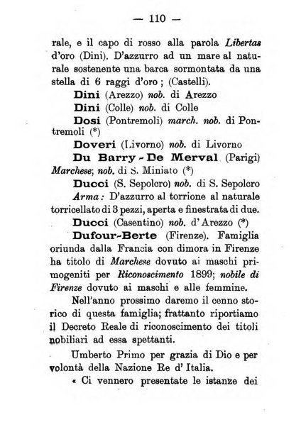 Il libro d'oro della Toscana pubblicazione dell'Ufficio araldico, Archivio genealogico di Firenze