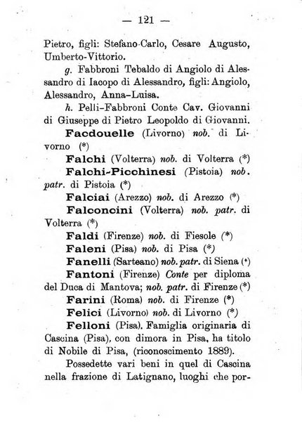 Il libro d'oro della Toscana pubblicazione dell'Ufficio araldico, Archivio genealogico di Firenze