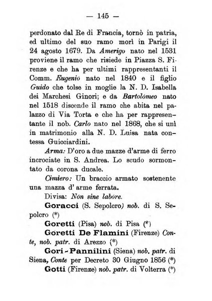 Il libro d'oro della Toscana pubblicazione dell'Ufficio araldico, Archivio genealogico di Firenze