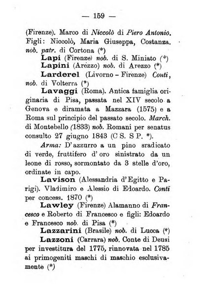 Il libro d'oro della Toscana pubblicazione dell'Ufficio araldico, Archivio genealogico di Firenze