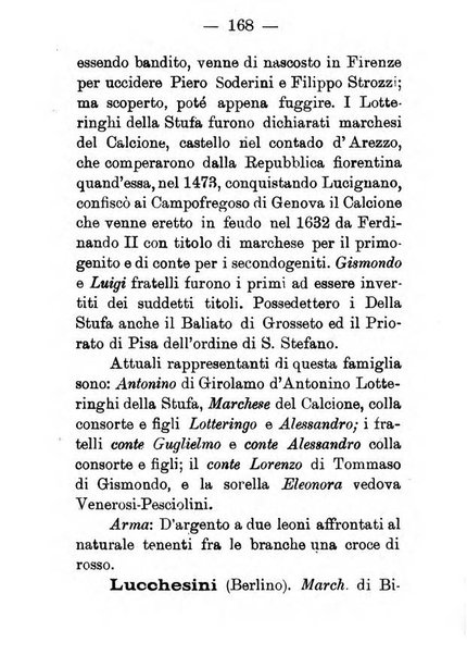 Il libro d'oro della Toscana pubblicazione dell'Ufficio araldico, Archivio genealogico di Firenze