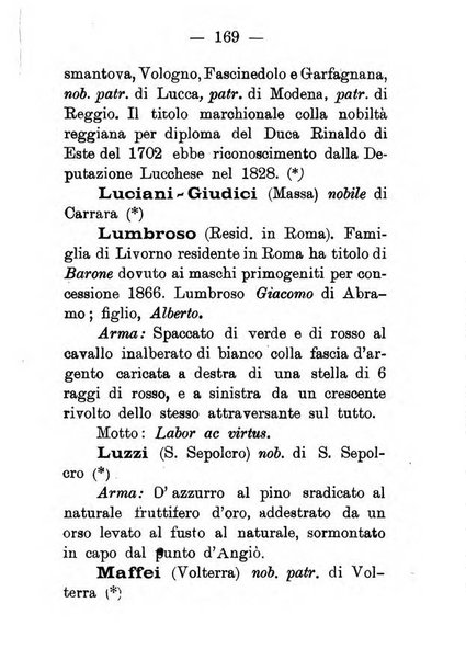 Il libro d'oro della Toscana pubblicazione dell'Ufficio araldico, Archivio genealogico di Firenze