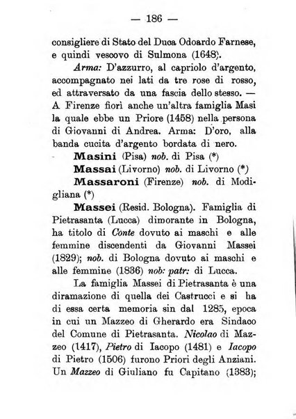 Il libro d'oro della Toscana pubblicazione dell'Ufficio araldico, Archivio genealogico di Firenze