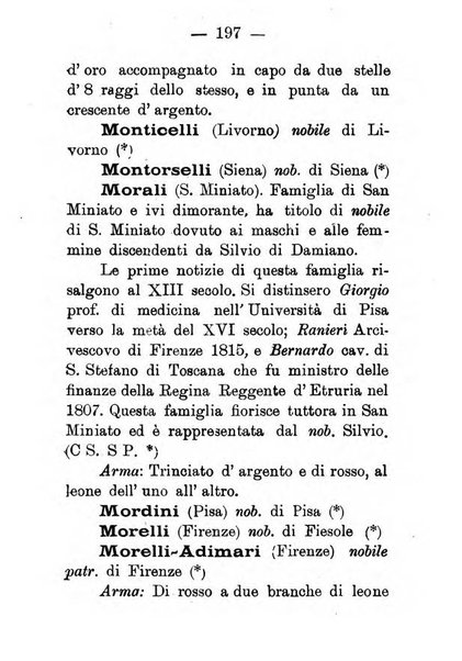 Il libro d'oro della Toscana pubblicazione dell'Ufficio araldico, Archivio genealogico di Firenze