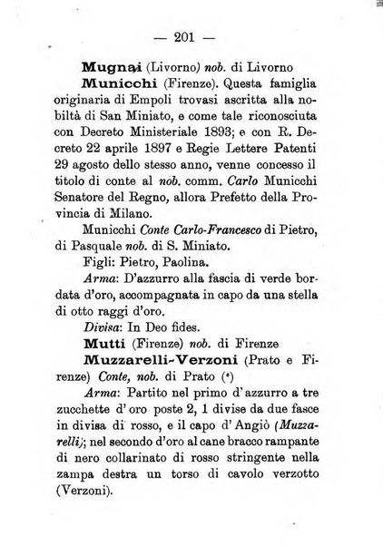 Il libro d'oro della Toscana pubblicazione dell'Ufficio araldico, Archivio genealogico di Firenze