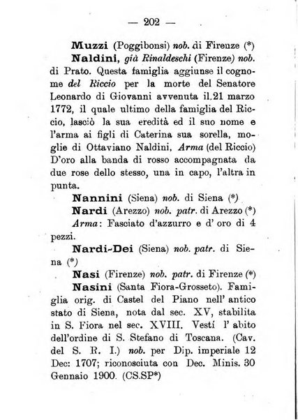 Il libro d'oro della Toscana pubblicazione dell'Ufficio araldico, Archivio genealogico di Firenze