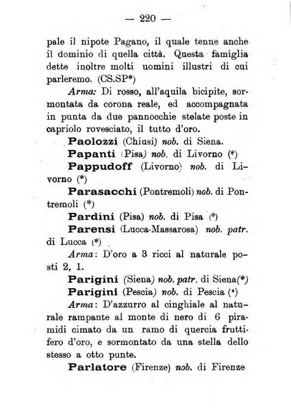 Il libro d'oro della Toscana pubblicazione dell'Ufficio araldico, Archivio genealogico di Firenze