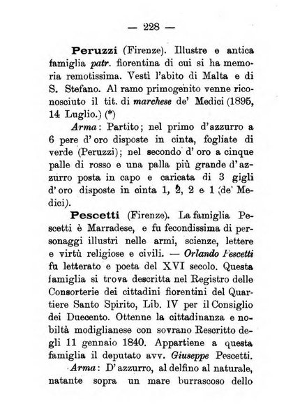 Il libro d'oro della Toscana pubblicazione dell'Ufficio araldico, Archivio genealogico di Firenze