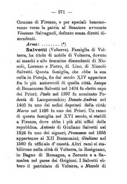 Il libro d'oro della Toscana pubblicazione dell'Ufficio araldico, Archivio genealogico di Firenze