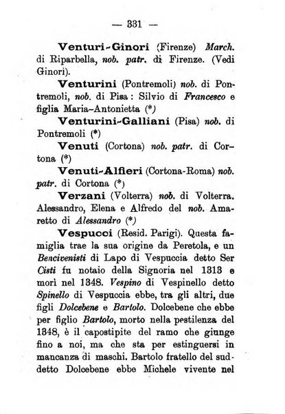 Il libro d'oro della Toscana pubblicazione dell'Ufficio araldico, Archivio genealogico di Firenze