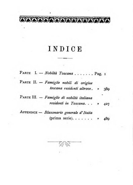 Il libro d'oro della Toscana pubblicazione dell'Ufficio araldico, Archivio genealogico di Firenze