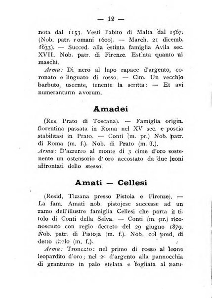 Il libro d'oro della Toscana pubblicazione dell'Ufficio araldico, Archivio genealogico di Firenze