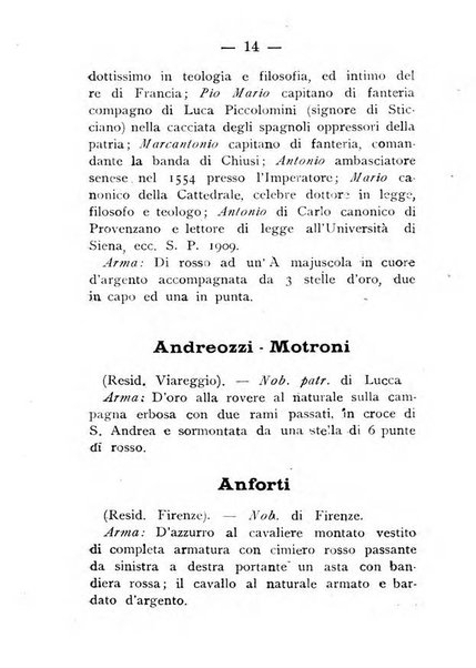 Il libro d'oro della Toscana pubblicazione dell'Ufficio araldico, Archivio genealogico di Firenze