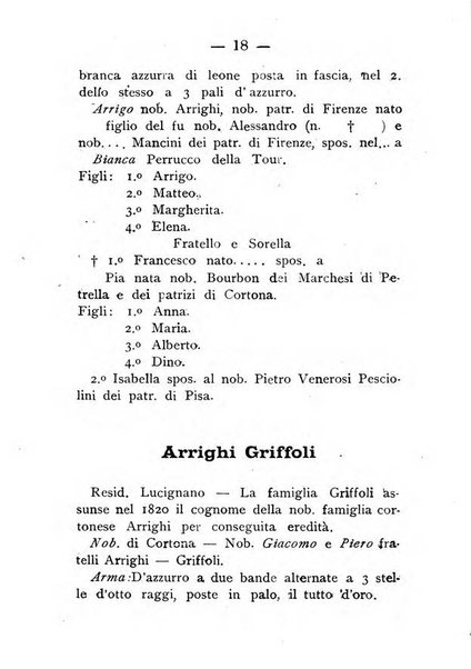 Il libro d'oro della Toscana pubblicazione dell'Ufficio araldico, Archivio genealogico di Firenze