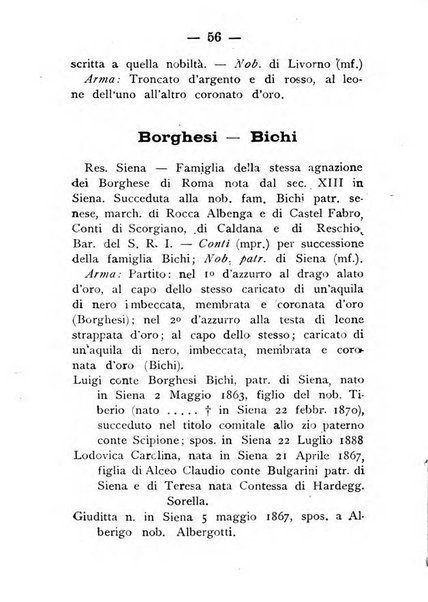 Il libro d'oro della Toscana pubblicazione dell'Ufficio araldico, Archivio genealogico di Firenze