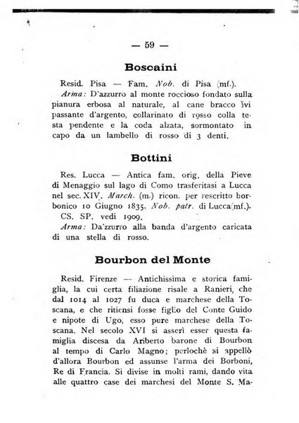 Il libro d'oro della Toscana pubblicazione dell'Ufficio araldico, Archivio genealogico di Firenze