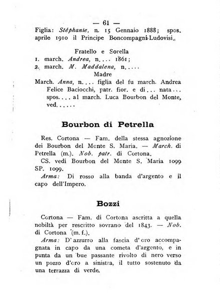 Il libro d'oro della Toscana pubblicazione dell'Ufficio araldico, Archivio genealogico di Firenze