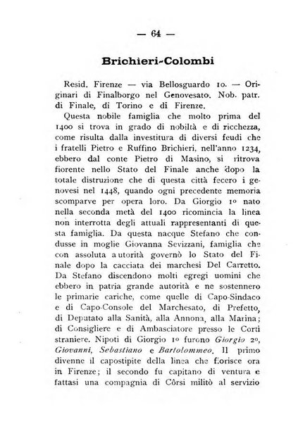 Il libro d'oro della Toscana pubblicazione dell'Ufficio araldico, Archivio genealogico di Firenze