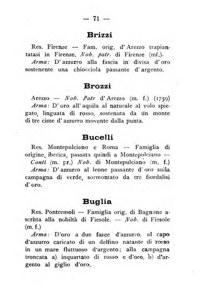 Il libro d'oro della Toscana pubblicazione dell'Ufficio araldico, Archivio genealogico di Firenze