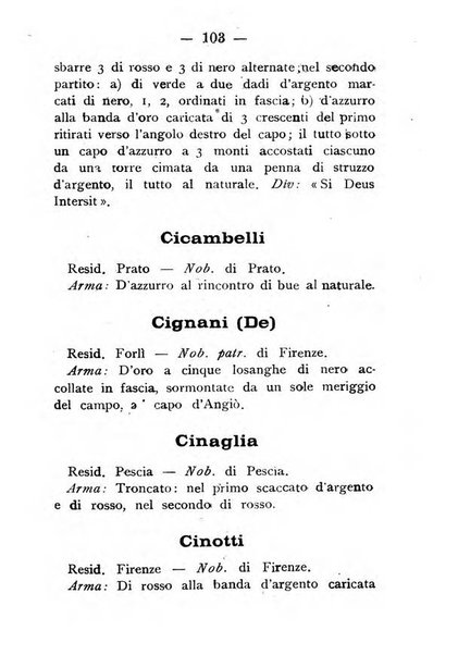 Il libro d'oro della Toscana pubblicazione dell'Ufficio araldico, Archivio genealogico di Firenze