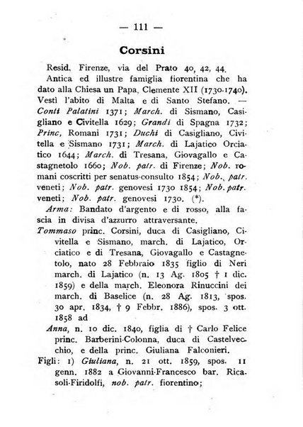 Il libro d'oro della Toscana pubblicazione dell'Ufficio araldico, Archivio genealogico di Firenze