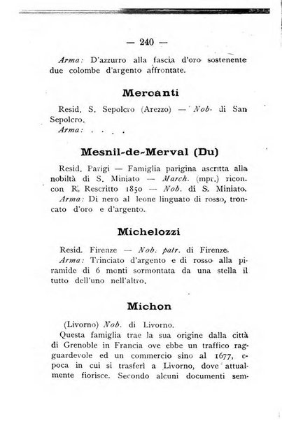 Il libro d'oro della Toscana pubblicazione dell'Ufficio araldico, Archivio genealogico di Firenze