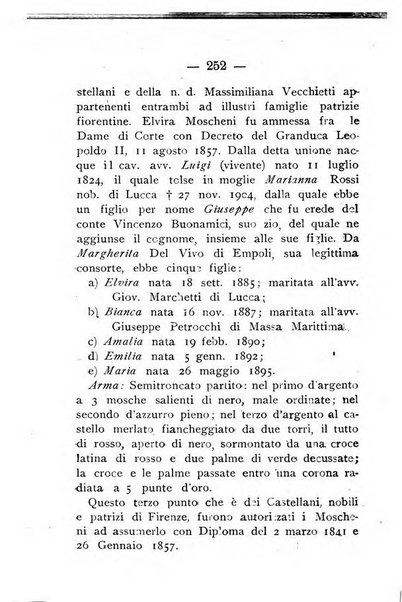 Il libro d'oro della Toscana pubblicazione dell'Ufficio araldico, Archivio genealogico di Firenze