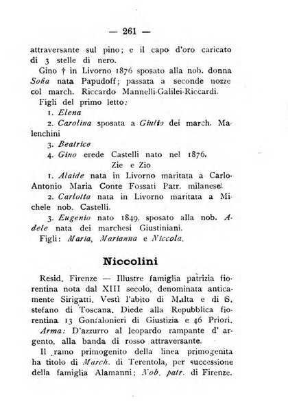 Il libro d'oro della Toscana pubblicazione dell'Ufficio araldico, Archivio genealogico di Firenze