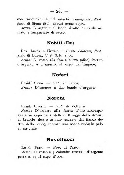 Il libro d'oro della Toscana pubblicazione dell'Ufficio araldico, Archivio genealogico di Firenze