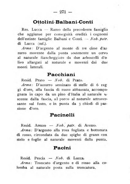 Il libro d'oro della Toscana pubblicazione dell'Ufficio araldico, Archivio genealogico di Firenze