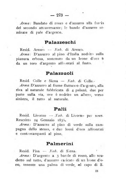 Il libro d'oro della Toscana pubblicazione dell'Ufficio araldico, Archivio genealogico di Firenze