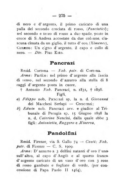 Il libro d'oro della Toscana pubblicazione dell'Ufficio araldico, Archivio genealogico di Firenze