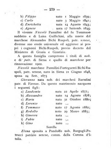 Il libro d'oro della Toscana pubblicazione dell'Ufficio araldico, Archivio genealogico di Firenze