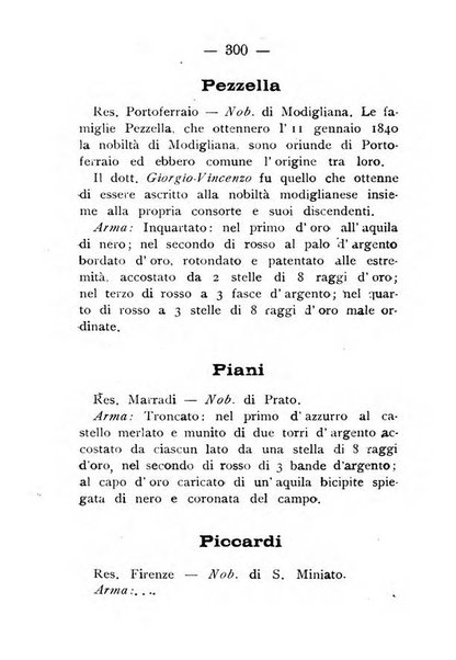 Il libro d'oro della Toscana pubblicazione dell'Ufficio araldico, Archivio genealogico di Firenze