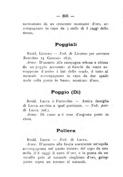 Il libro d'oro della Toscana pubblicazione dell'Ufficio araldico, Archivio genealogico di Firenze