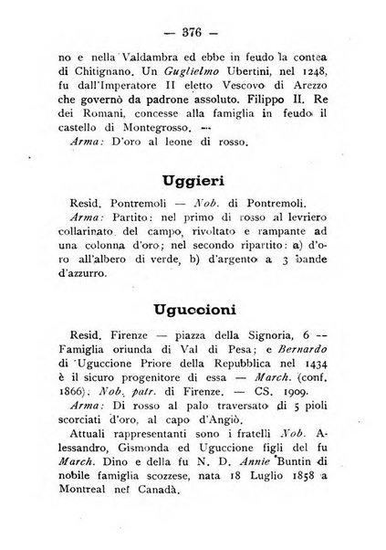 Il libro d'oro della Toscana pubblicazione dell'Ufficio araldico, Archivio genealogico di Firenze