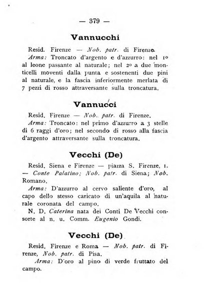 Il libro d'oro della Toscana pubblicazione dell'Ufficio araldico, Archivio genealogico di Firenze