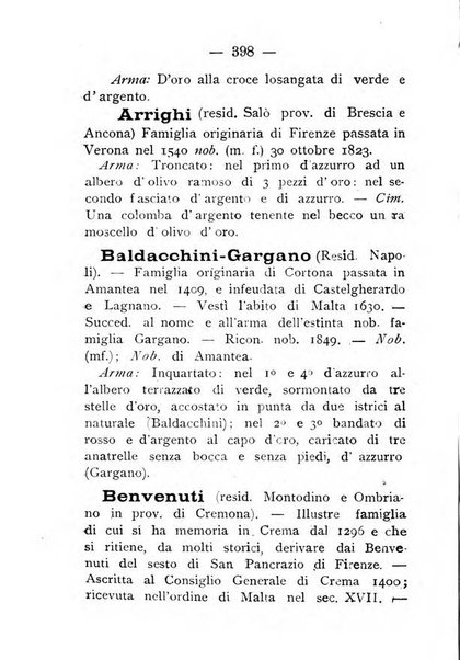 Il libro d'oro della Toscana pubblicazione dell'Ufficio araldico, Archivio genealogico di Firenze