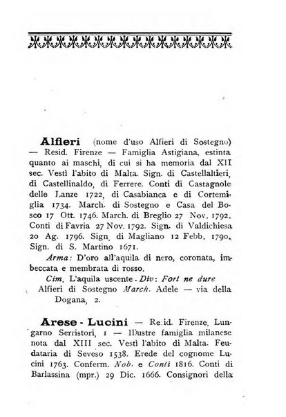 Il libro d'oro della Toscana pubblicazione dell'Ufficio araldico, Archivio genealogico di Firenze