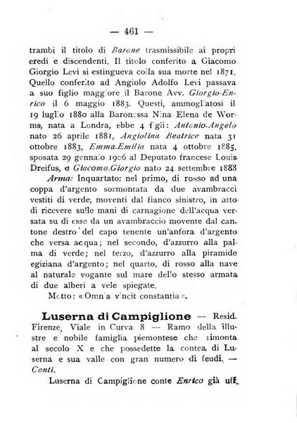 Il libro d'oro della Toscana pubblicazione dell'Ufficio araldico, Archivio genealogico di Firenze