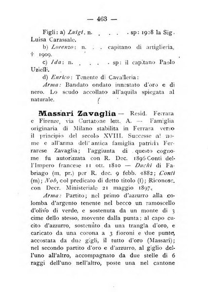 Il libro d'oro della Toscana pubblicazione dell'Ufficio araldico, Archivio genealogico di Firenze