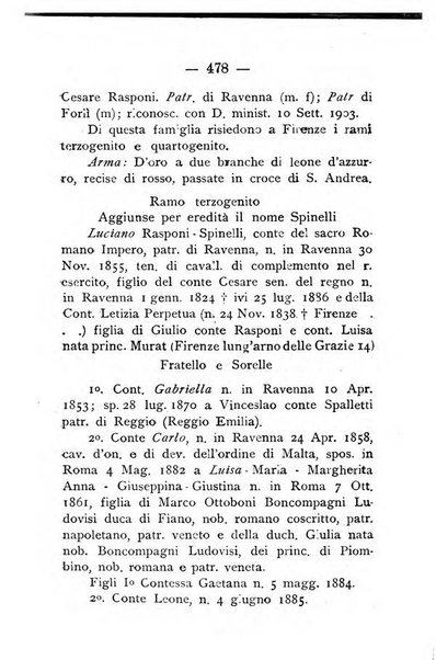 Il libro d'oro della Toscana pubblicazione dell'Ufficio araldico, Archivio genealogico di Firenze