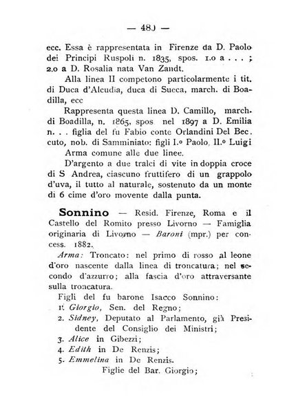 Il libro d'oro della Toscana pubblicazione dell'Ufficio araldico, Archivio genealogico di Firenze