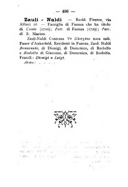 Il libro d'oro della Toscana pubblicazione dell'Ufficio araldico, Archivio genealogico di Firenze