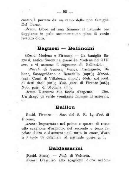 Il libro d'oro della Toscana pubblicazione dell'Ufficio araldico, Archivio genealogico di Firenze