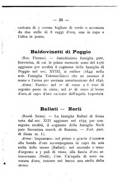 Il libro d'oro della Toscana pubblicazione dell'Ufficio araldico, Archivio genealogico di Firenze