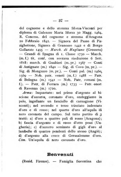 Il libro d'oro della Toscana pubblicazione dell'Ufficio araldico, Archivio genealogico di Firenze